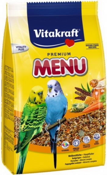 Vitakraft Premium Menu корм д/волн попугаев 1 кг 1