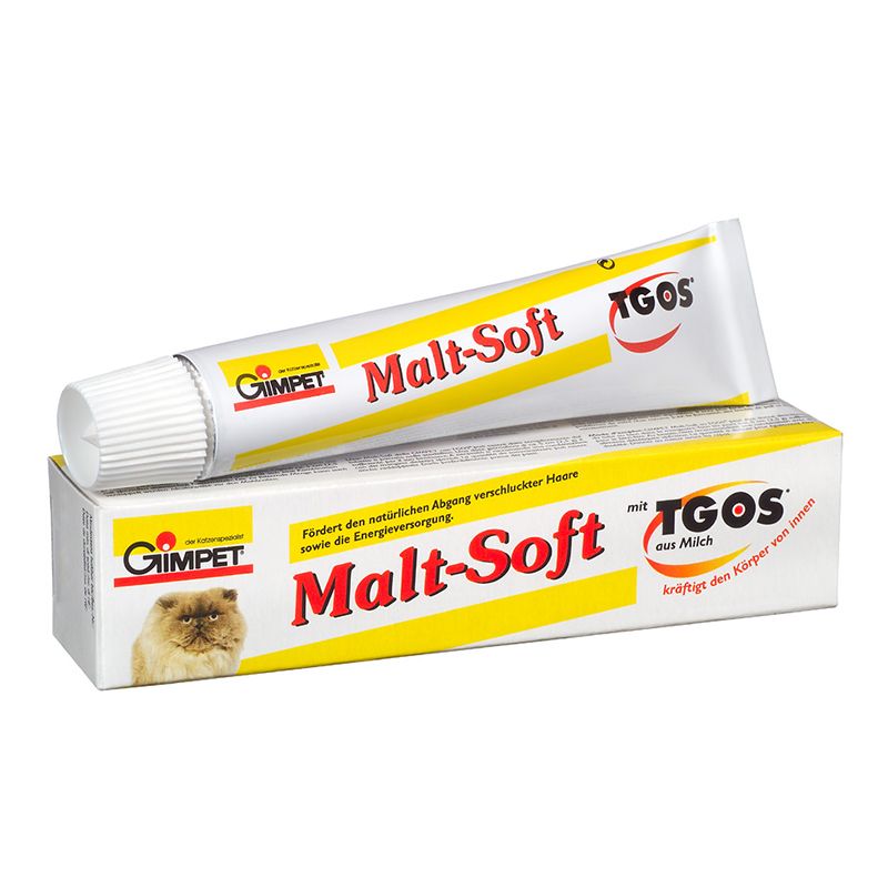 Паста GimPet Malt-Soft TGOS для вывед шерсти для кошек 20 г 1