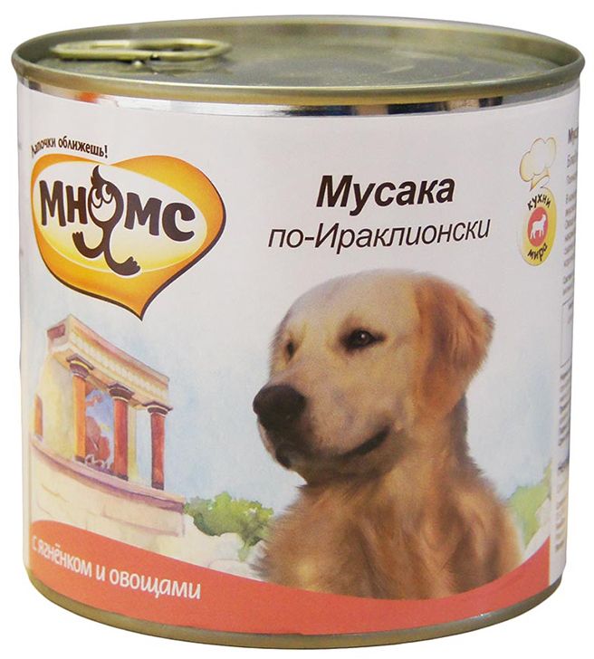 Мнямс Мусака по-ираклионски Ягненок/Овощи консервы для собак 600 г 1