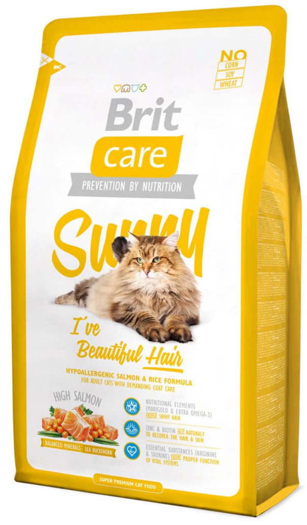 Brit Care Cat Sunny Beautiful Hair для кошек 1