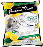 Наполнитель Fussie Cat комкующийся Лимон для кошек