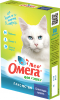 Омега Neo Биотин+Таурин лакомство витаминное для кошек 90 шт