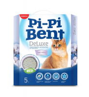Наполнитель Pi Pi Bent deluxe clean cotton комкующийся для кошек 5 кг