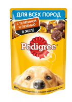 Pedigree Телятина и печень желе пауч для собак 85 г