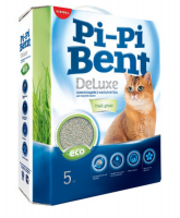Наполнитель Pi Pi Bent DeLuxe Fresh grass для кошек 5 кг