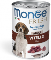 Monge Fresh Мясной рулет Телятина консервы для собак 400 г