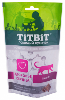 Подушечки Titbit с мясом индейки для здоровья сердца для кошек 60 г
