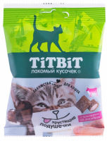 Подушечки Titbit с паштетом из говядины для кошек 30 г