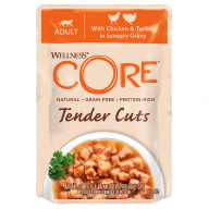 Wellness Core Курица/Индейка в виде нарезки в соусе пауч для кошек 85 г