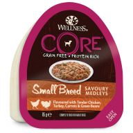 Wellness Core Adult Small Breed Dog Курица/Индейка/Морковь/Фасоль конс для собак 85 г
