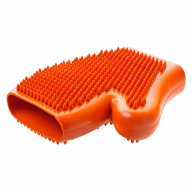 Перчатка Hunter Smart для вычесывания шерсти Оранжевая для животных