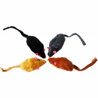 Мышь-погремушка Уют натуральный мех для кошек 6,25 см (1 шт)