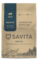 Savita Adult Лосось/Белая рыба для кошек