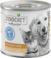 Zoodiet Recovery Говядина/печень консервы для кошек  и собак 240 г