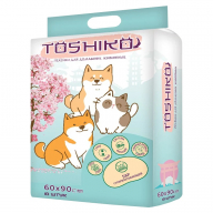 Пеленки Toshiko впитывающие одноразовые с ароматом сакуры для животных 60*90 см