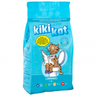 Наполнитель KikiKat комкующийся супер-белый Горная свежесть для кошек