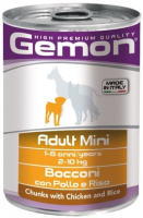 Gemon Adult Mini Курица/Рис консервы для собак 415 г