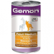 Gemon Adult Medium Курица/Индейка консервы для собак 1250 г