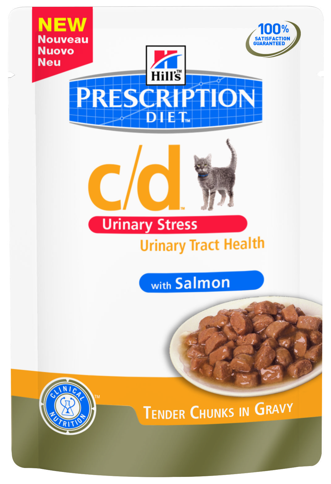 Hill's PD C/D Urinary Stress Лосось пауч для кошек 85 г 1