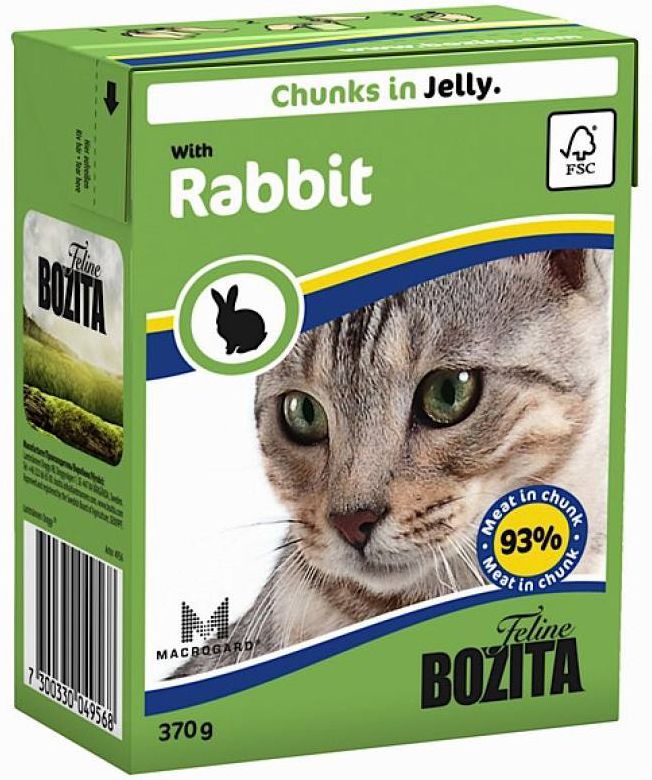 Bozita Feline Кролик в желе тетрапак для кошек 1