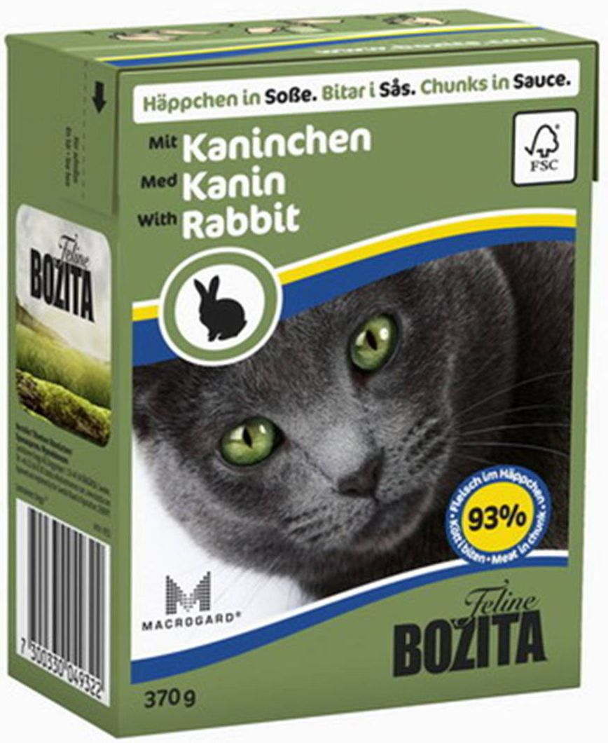 Bozita Feline Кролик в соусе тетрапак для кошек 1