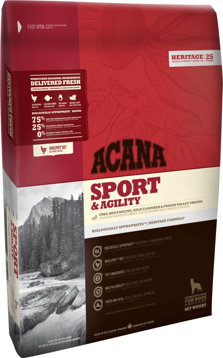 Acana Sport & Agility Adult Цыпленок/Индейка для собак 1