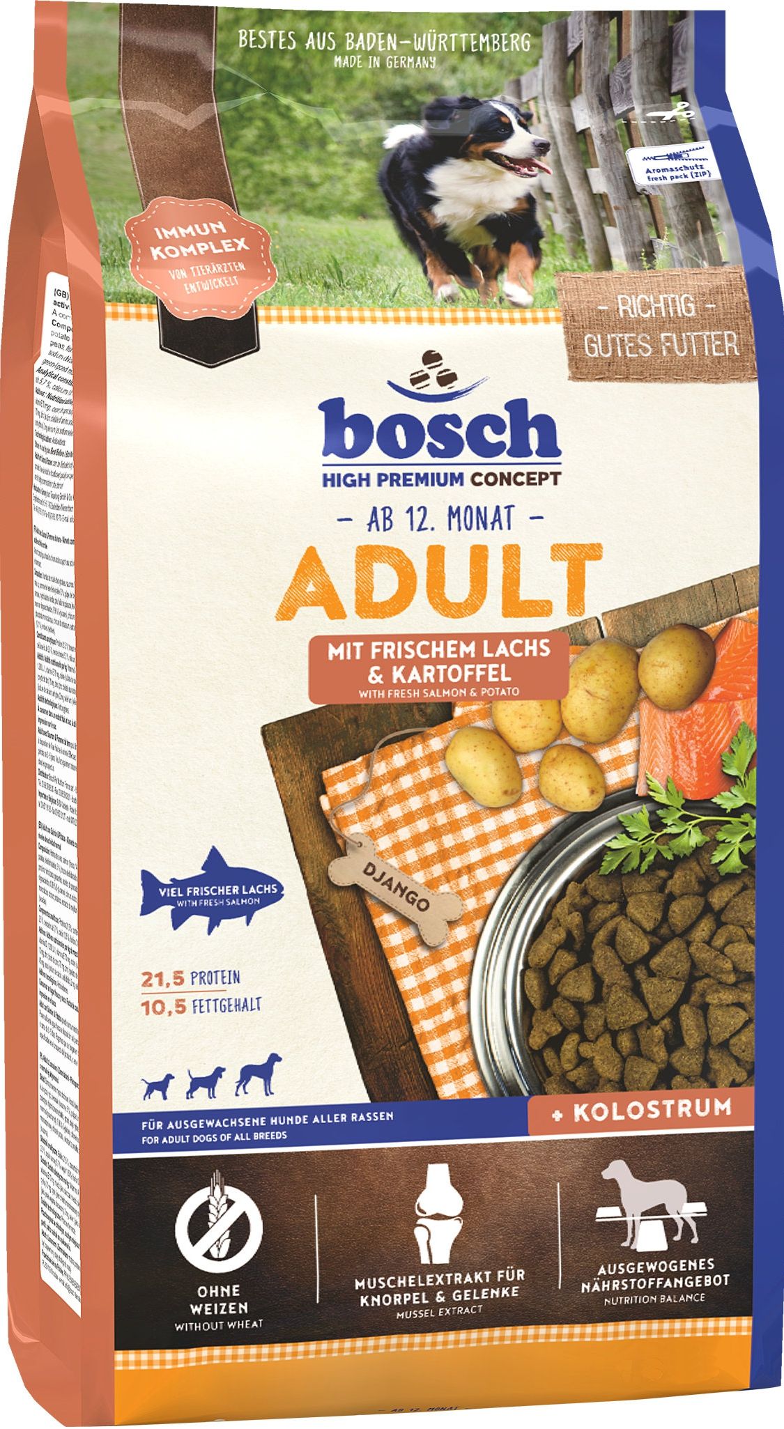 Bosch Adult Лосось/Картофель для собак 1