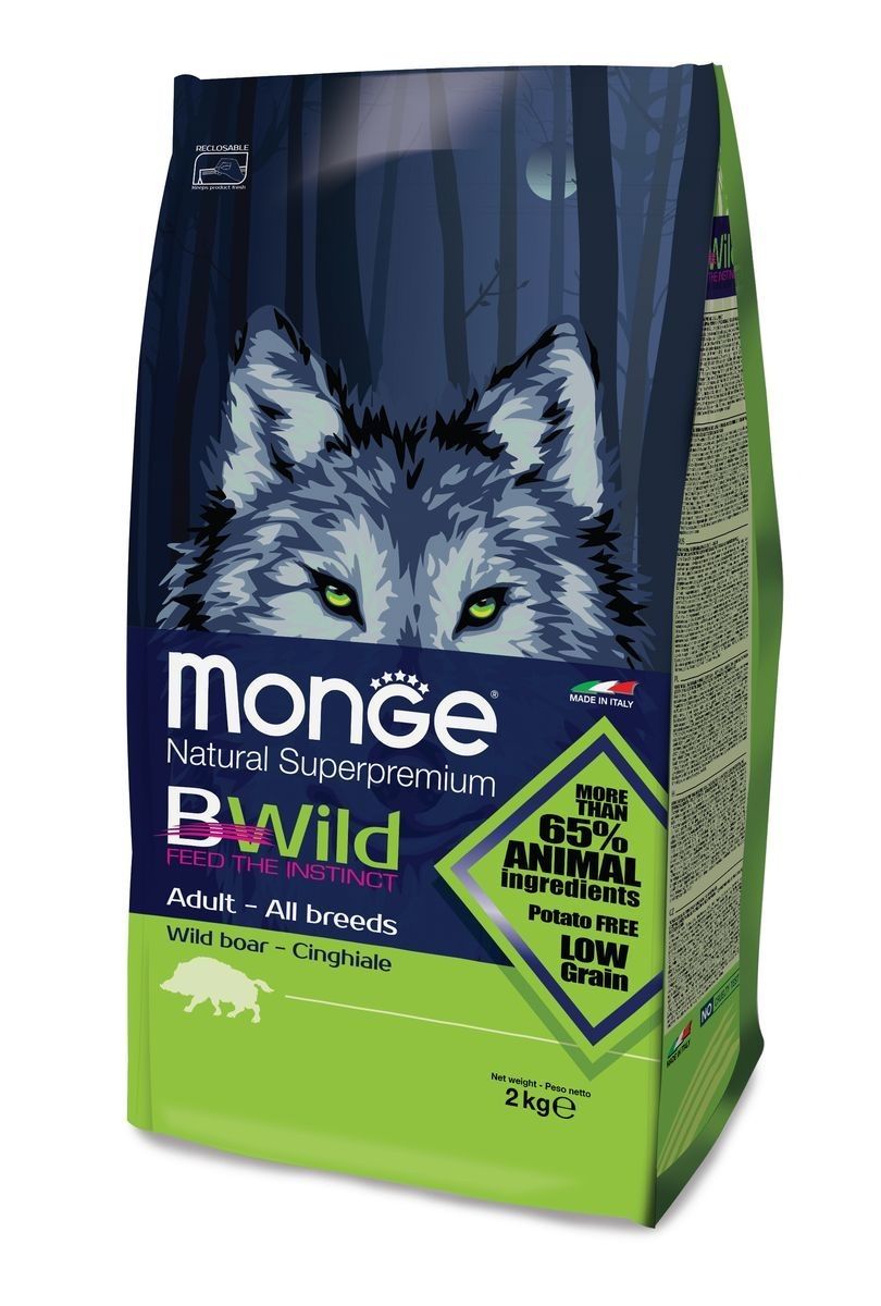 Monge Dog BWild Adult Дикий кабан для собак 1