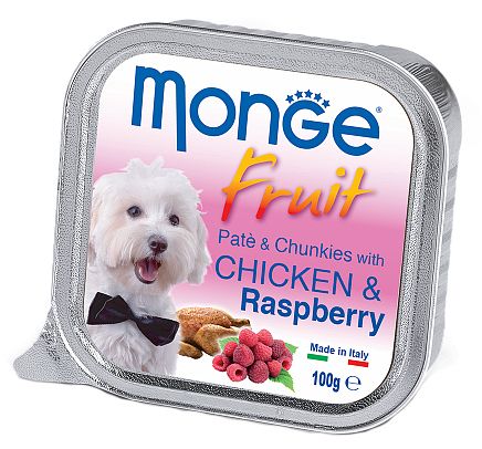 Monge Fruit Курица/Малина ламистер для собак 100 г 1