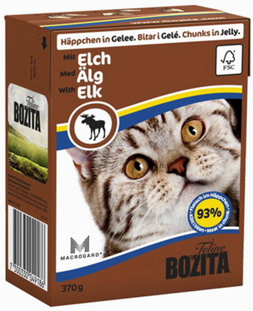 Bozita Feline Лось в желе тетрапак для кошек 370 г 1