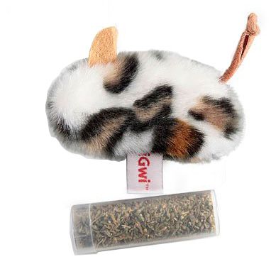 Игрушка GiGwi Мышь с контейнером кошачьей мяты для кошек 1