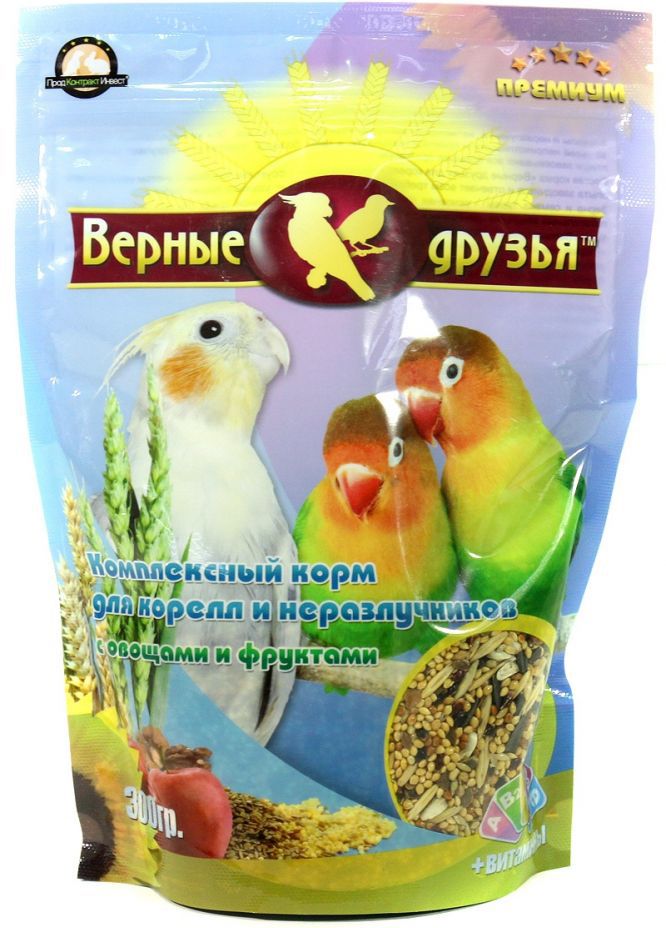 Корм Верные Друзья овощи фрукты для птиц 500 гр