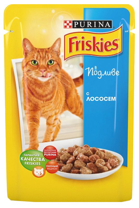 Friskies Лосось пауч для кошек 100 г 1