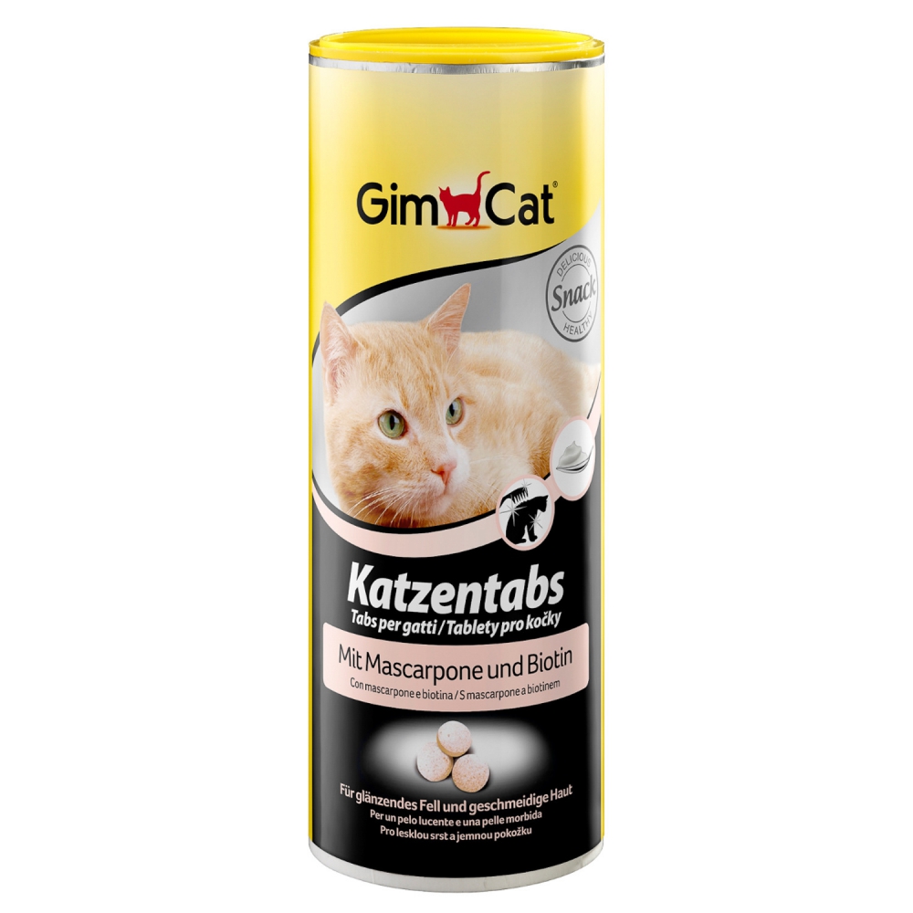 GimCat Katzentabs витаминная добавка с маскарпоне и биотином для кошек 710 шт 1