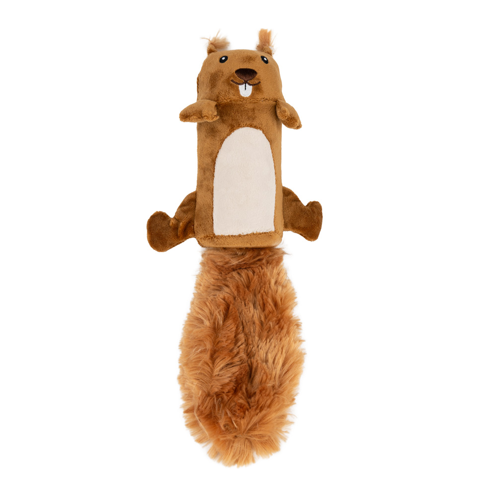 Игрушка GiGwi Белка с большой пищалкой для собак