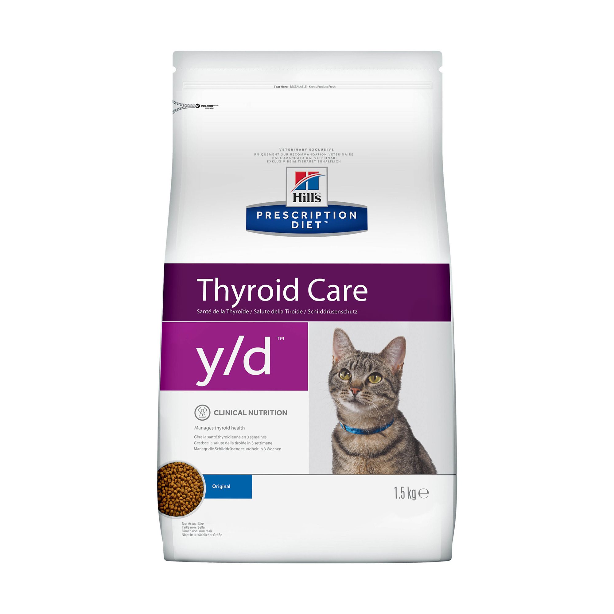 Hill's PD Thyroid Care Y/D для кошек 1,5кг 1
