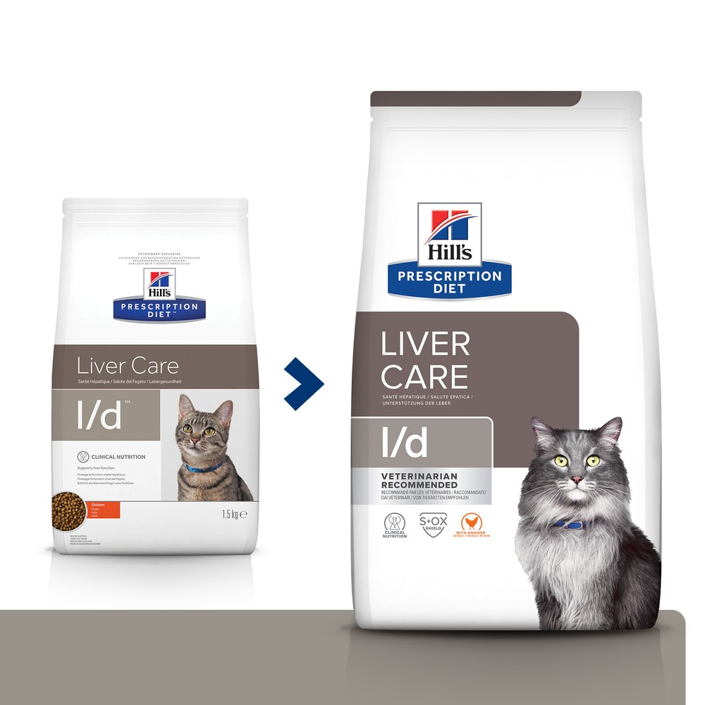 Hill's PD L/D Liver Care для кошек 1,5 кг 2