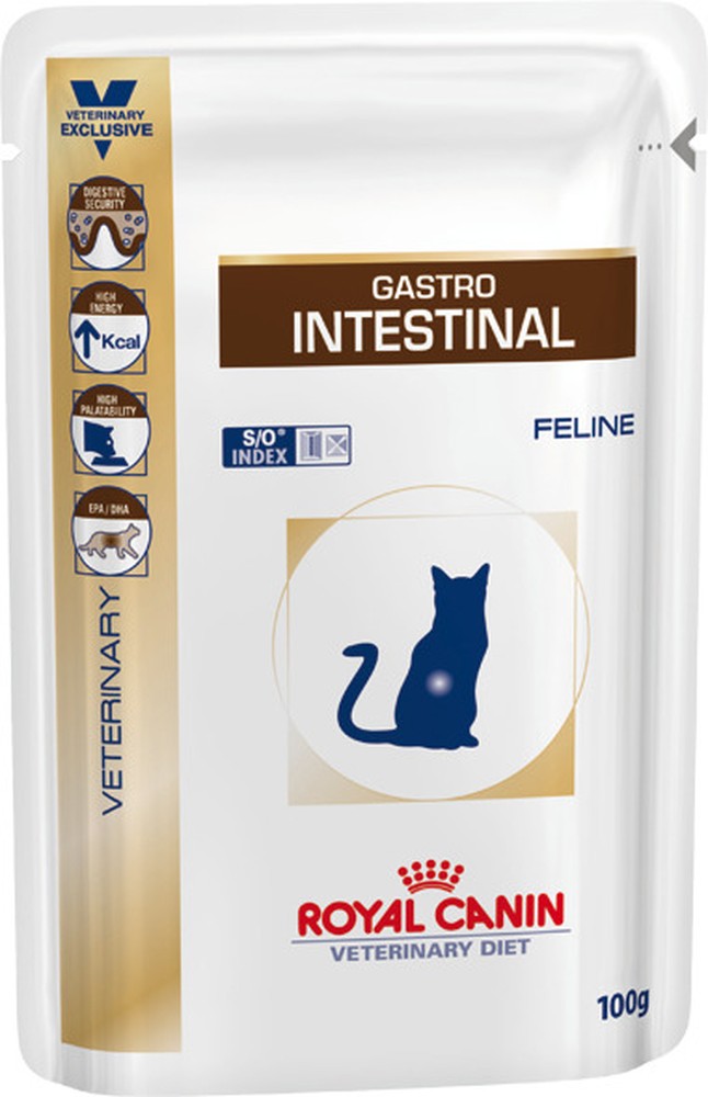 Royal Canin Gastro Intestinal для кошек пауч 100 г Набор 3+1 1