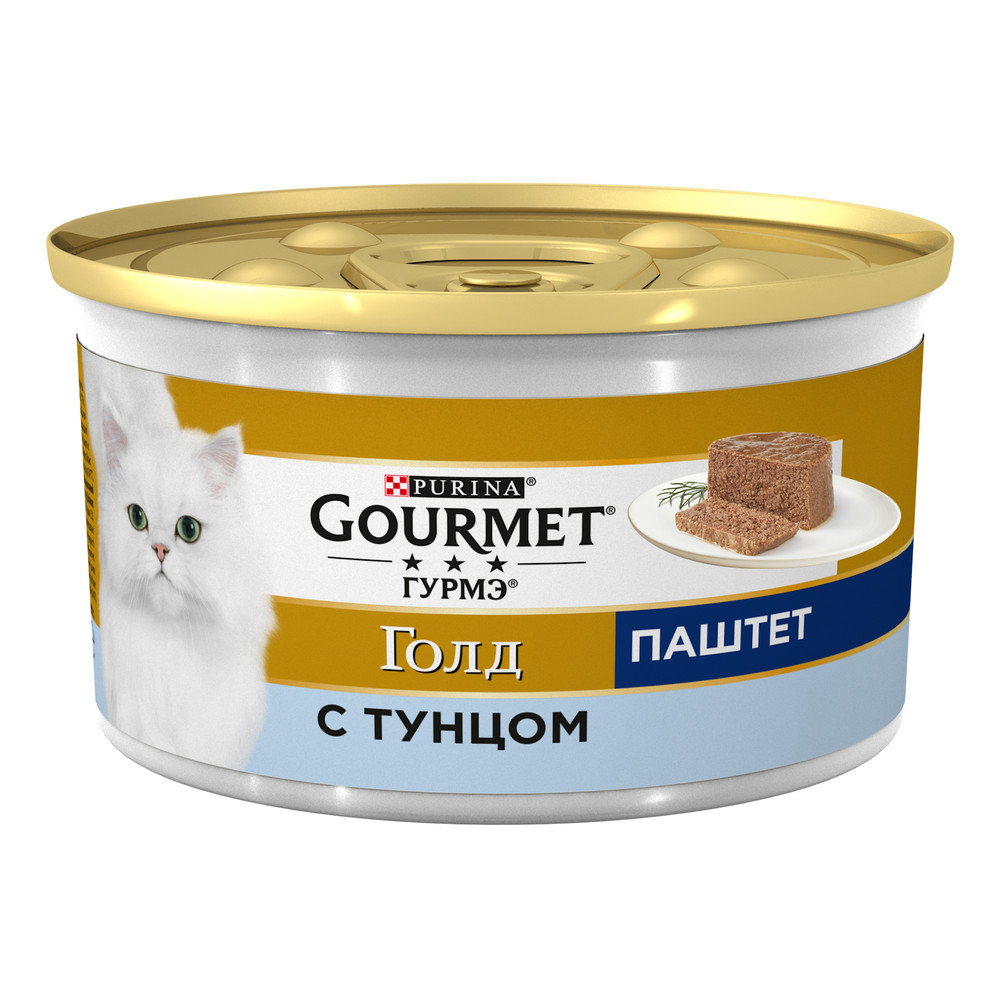 Gourmet Gold Тунец паштет консервы для кошек 85 г 1