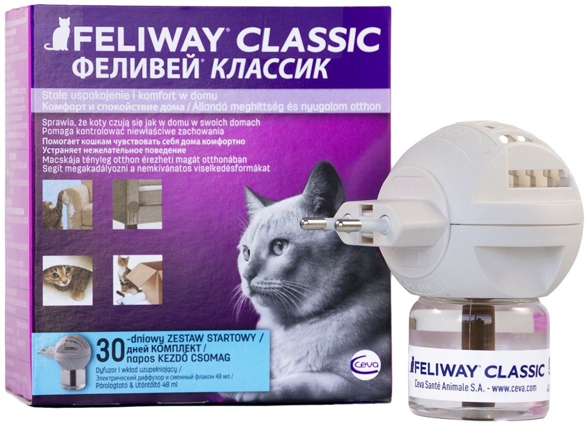 Feliway Классик комплект (флакон+диффузор) для кошек 48 мл