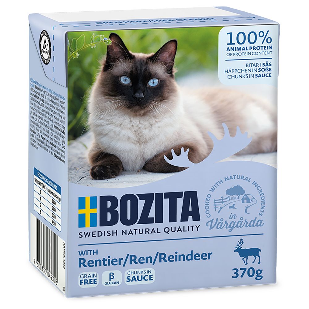 Bozita Feline Олень в соусе тетрапак для кошек 370 г 1