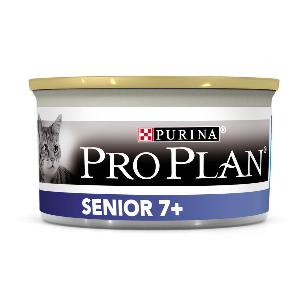 Pro Plan Senior Тунец 7+ мусс консервы для кошек 85 г 1