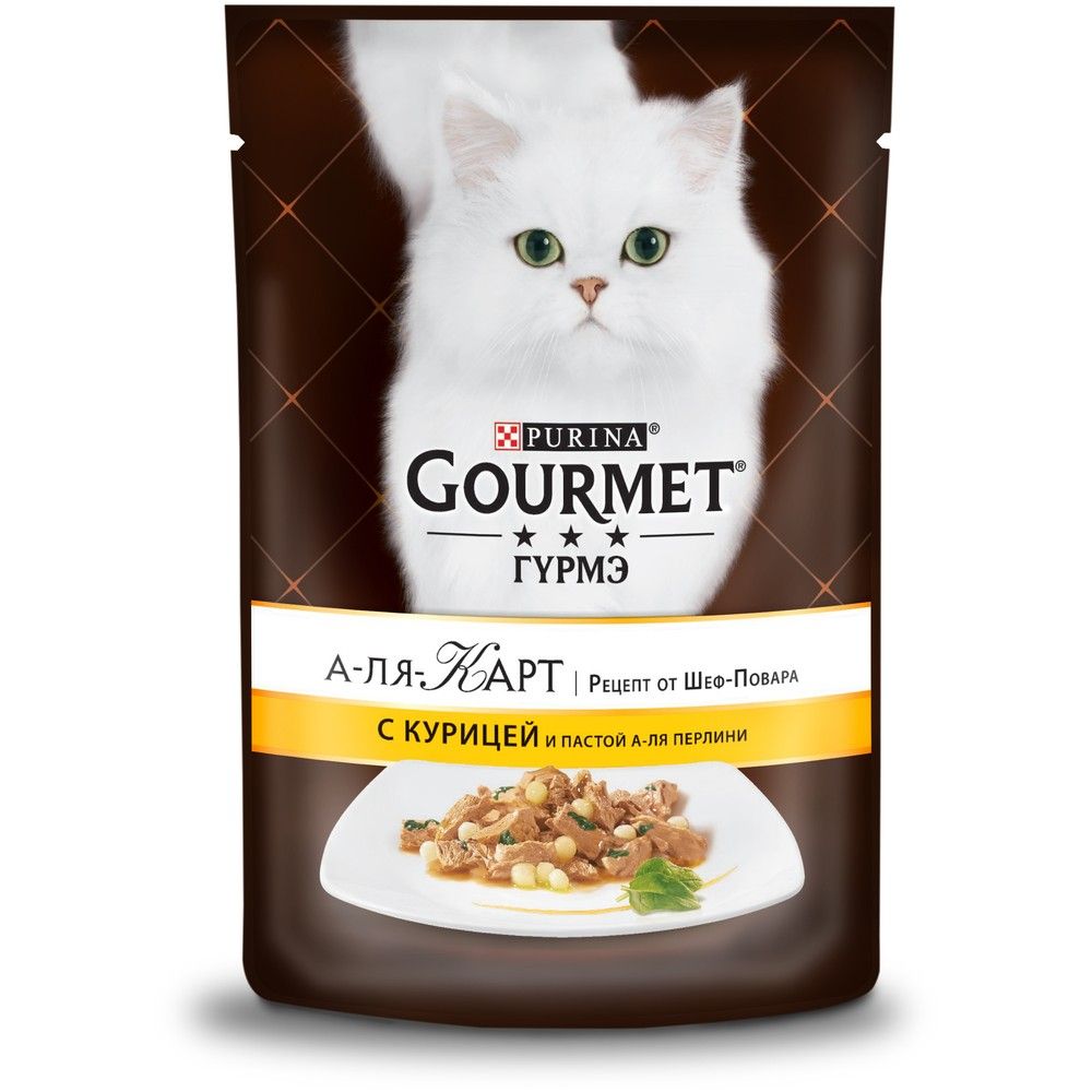 Gourmet A la Carte Курица/Паста пауч для кошек 85 г 1