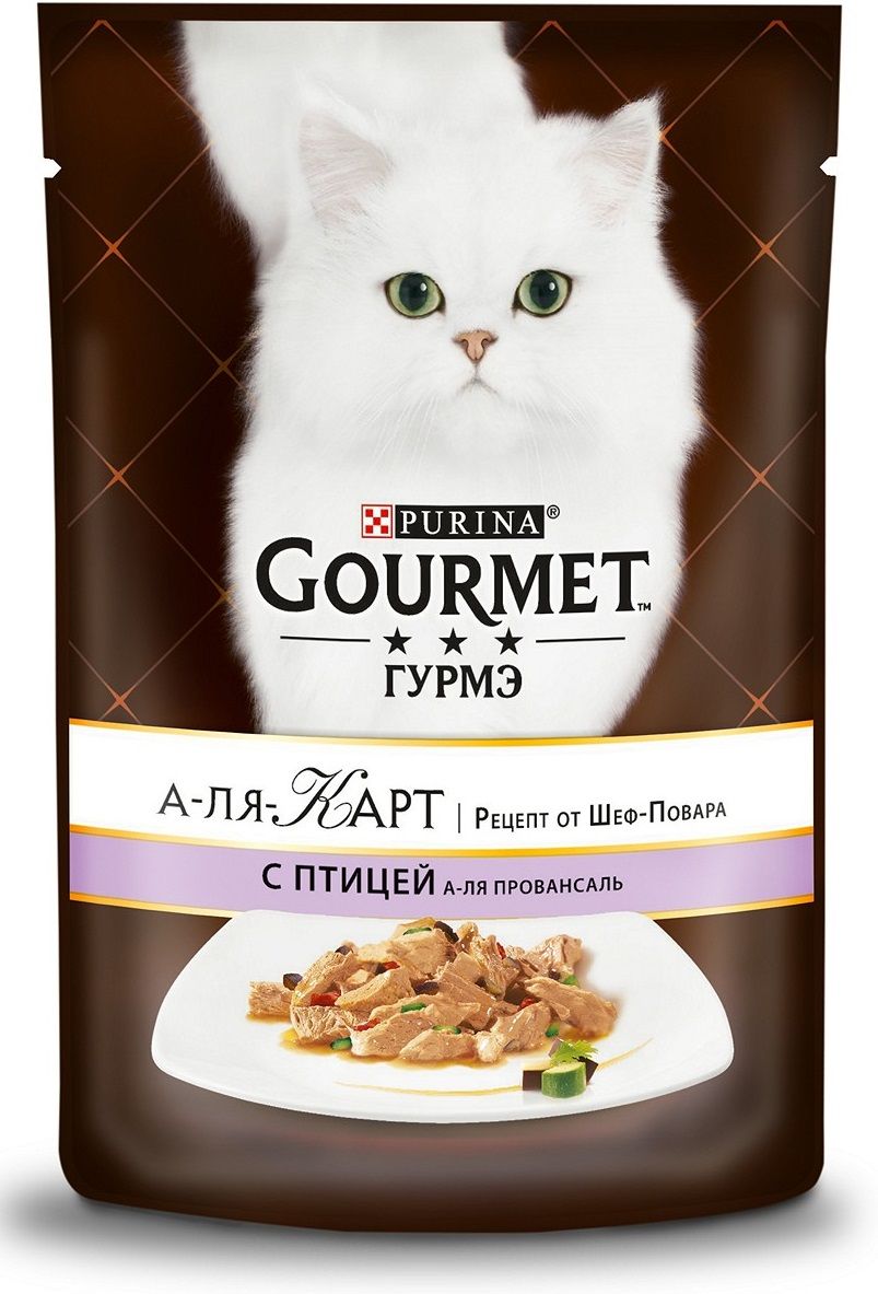 Gourmet A la Carte Домашняя птица/Овощи пауч для кошек 85 г 1