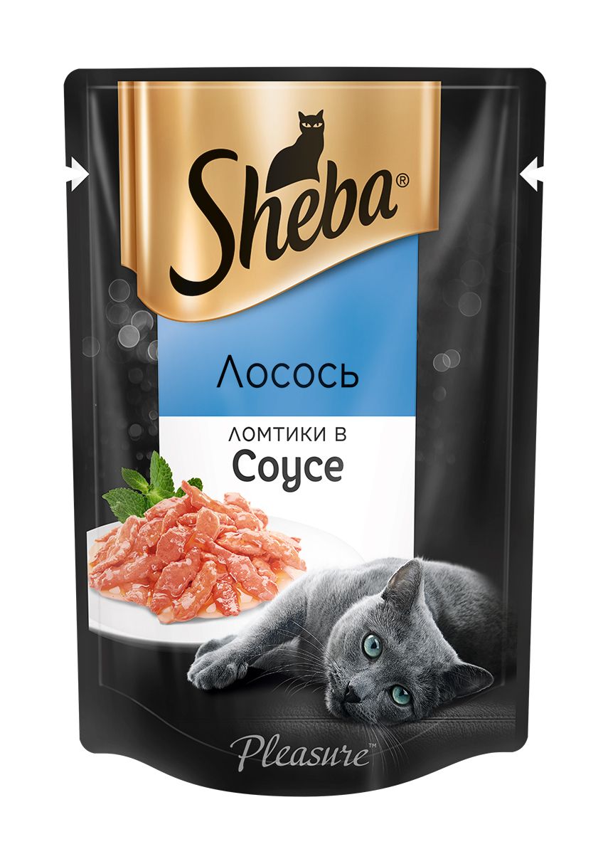 Sheba Pleasure Лосось пауч для кошек 75 г