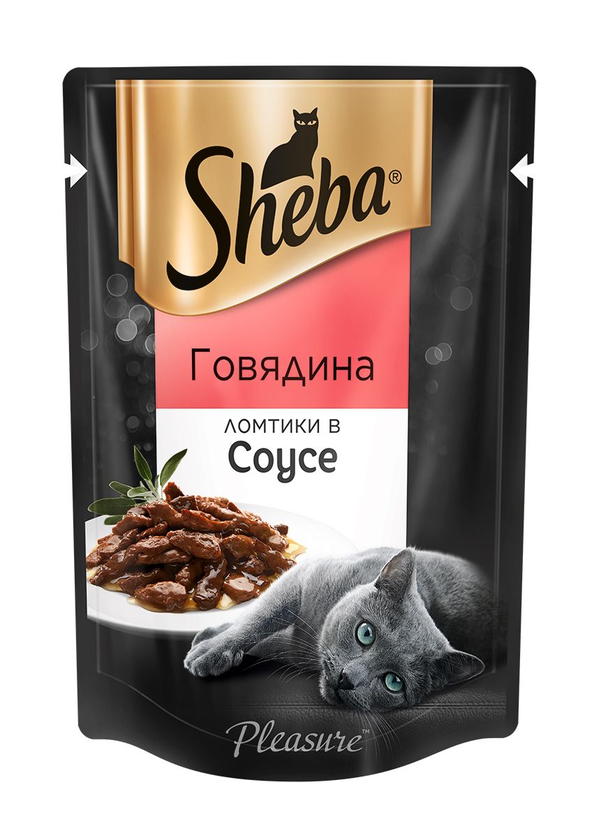 Sheba Pleasure Говядина пауч для кошек 75 г