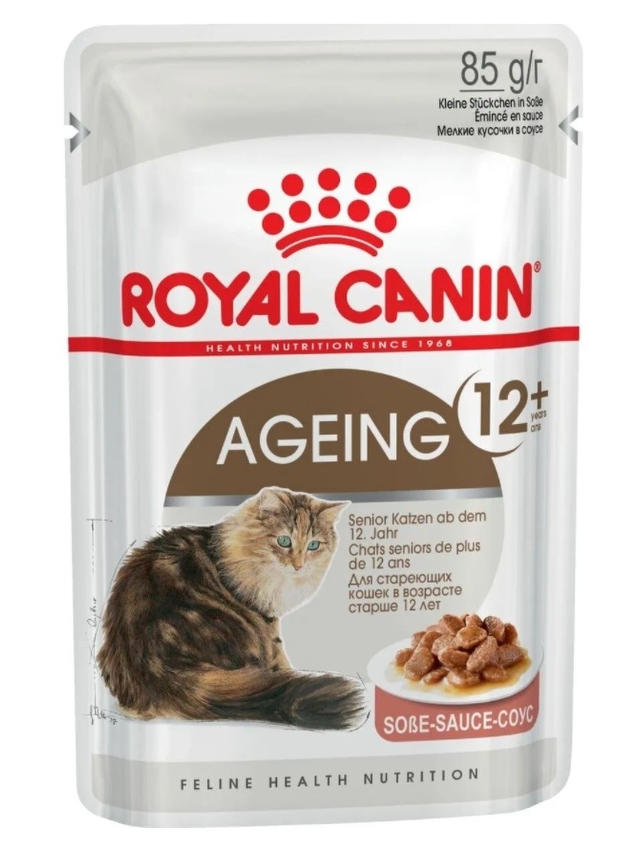 Royal Canin Ageing 12+ в соусе пауч для кошек 85 г 1