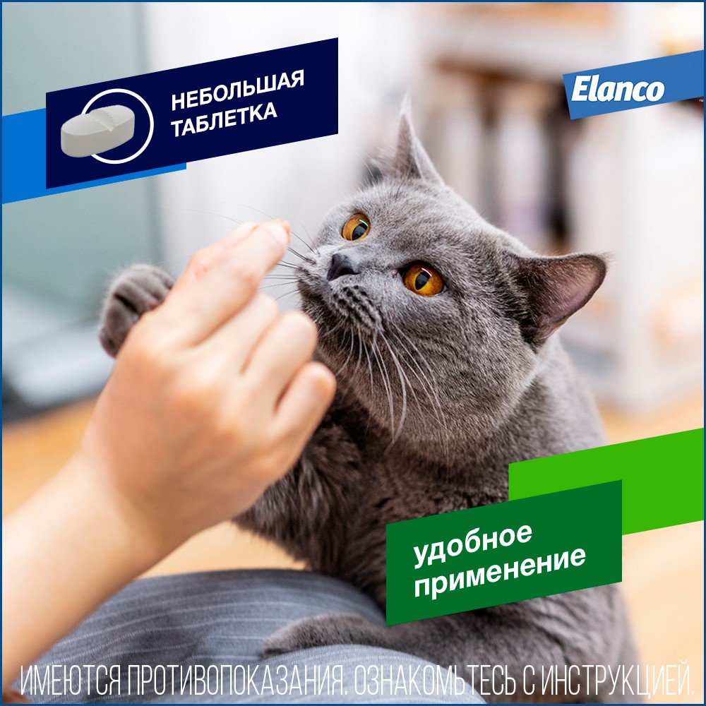 Дронтал табл антигельминтик для кошек 2 таблетки 3