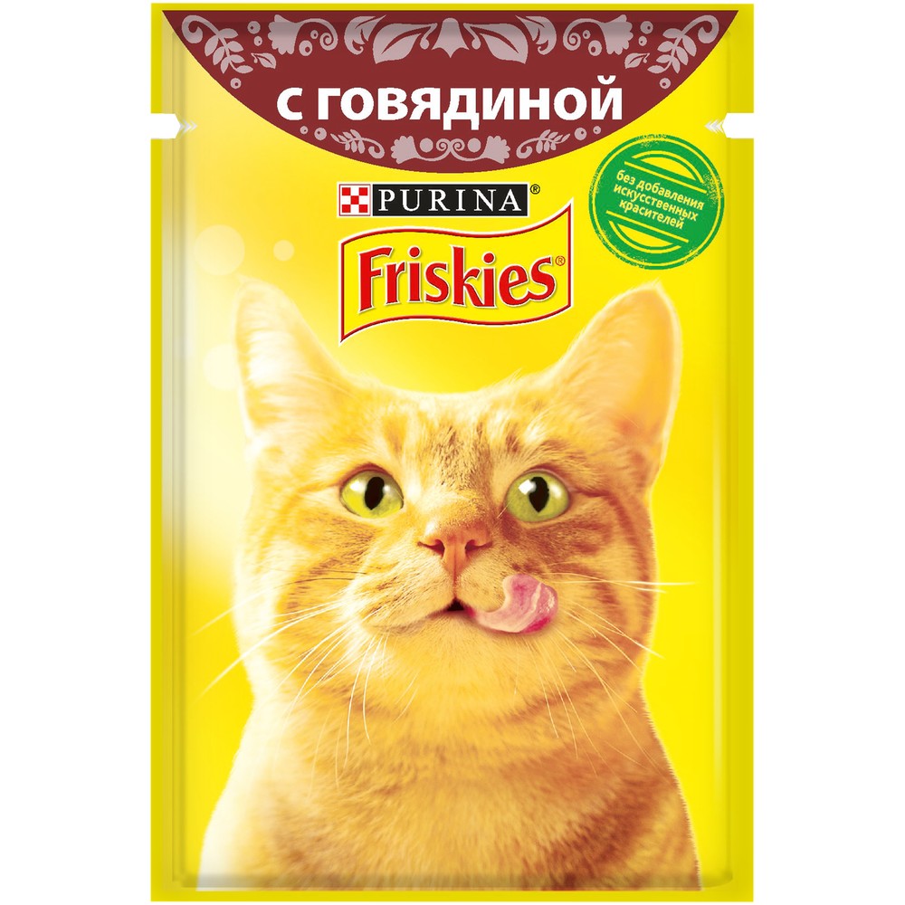 Friskies Говядина пауч для кошек 85 г 1