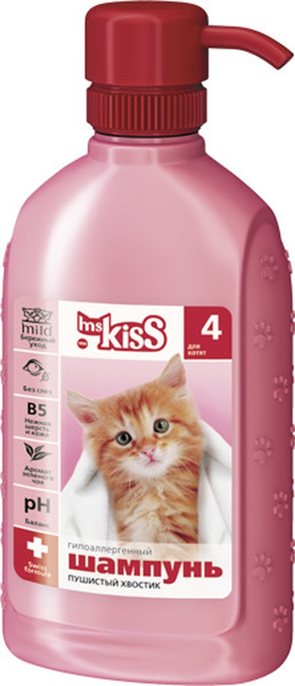 Шампунь-кондиционер Ms Kiss "Пушистый хвостик" для котят 200 мл 1